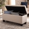 Baxton Studio Fera Beige Upholstered Storage Ottoman 154-9273 - alternate 3